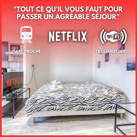 Apartment Le Rayon Neuf & Cosy - Gare Parilly Venissieux